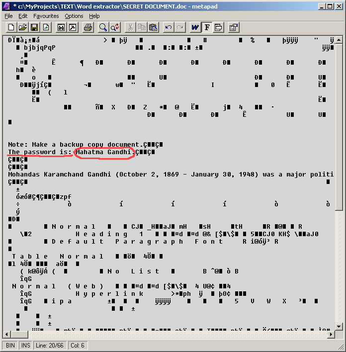 Word document-broken